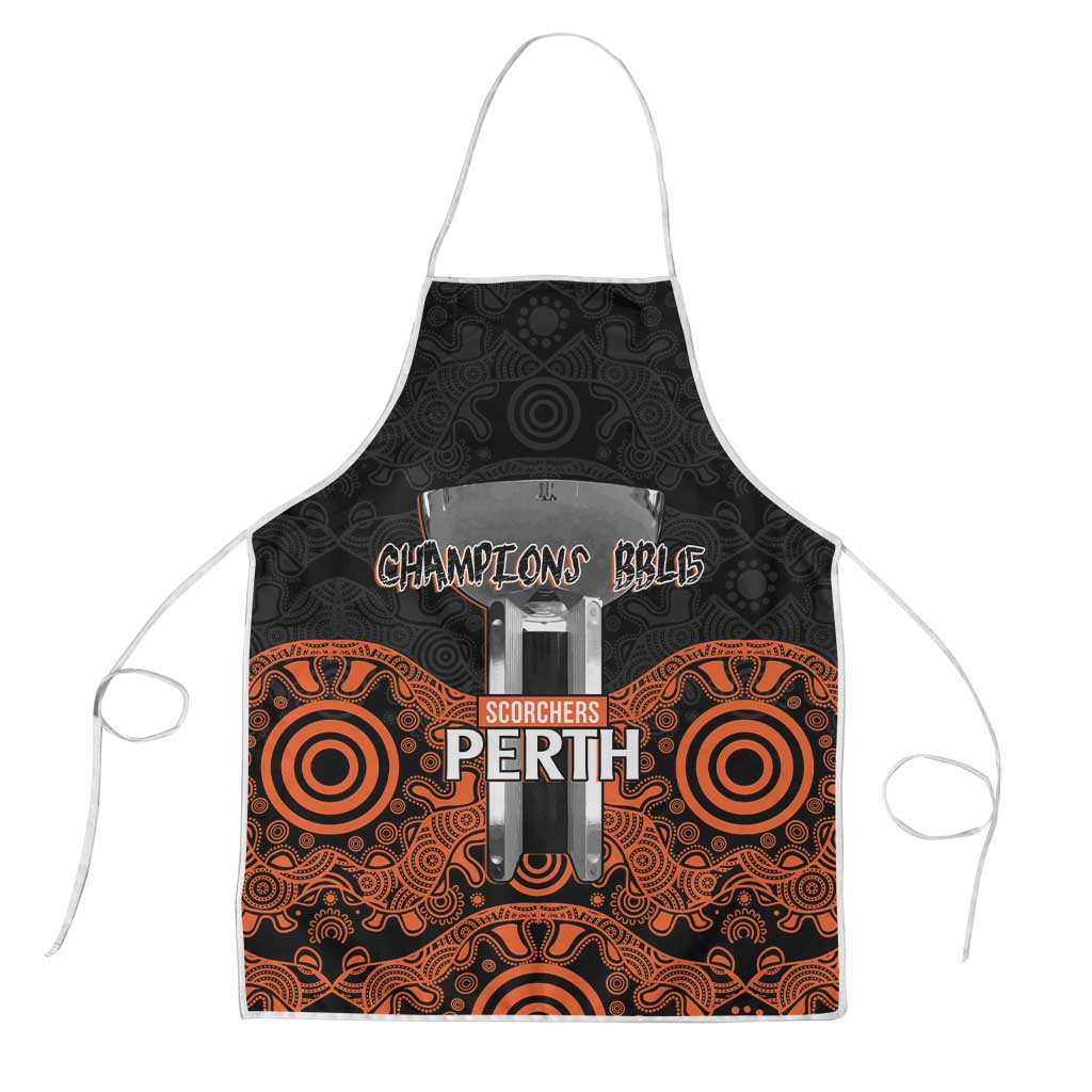 Cricket Australia Perth Champions 2026 Apron Black Aboriginal Dot Art