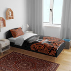Cricket Australia Perth Champions 2026 Bedding Set Black Aboriginal Dot Art