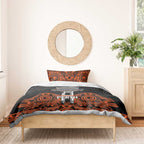 Cricket Australia Perth Champions 2026 Bedding Set Black Aboriginal Dot Art