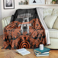 Cricket Australia Perth Champions 2026 Blanket Black Aboriginal Dot Art