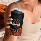 Cricket Australia Perth Champions 2026 4 in 1 Can Cooler Tumbler Black Aboriginal Dot Art