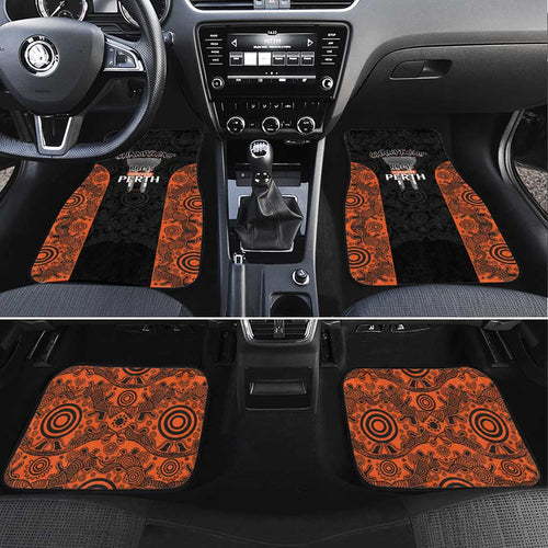 Cricket Australia Perth Champions 2026 Car Mats Black Aboriginal Dot Art