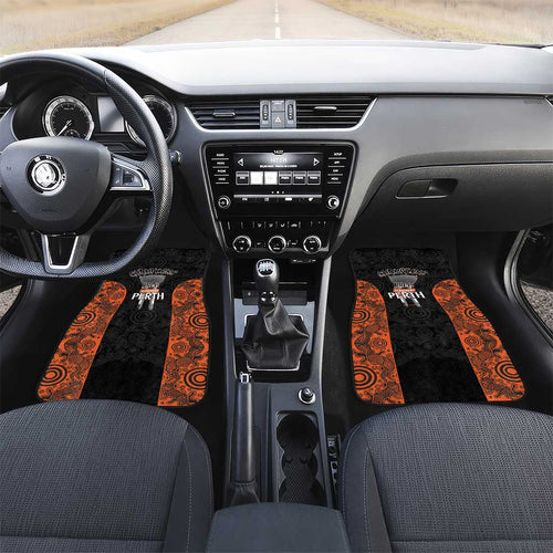 Cricket Australia Perth Champions 2026 Car Mats Black Aboriginal Dot Art