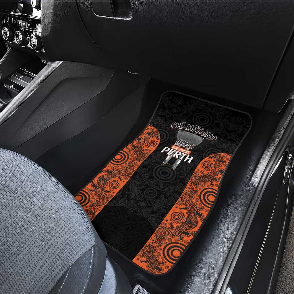 Cricket Australia Perth Champions 2026 Car Mats Black Aboriginal Dot Art