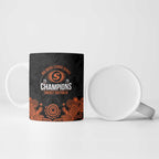 Cricket Australia Perth Champions 2026 Ceramic Mug Black Aboriginal Dot Art