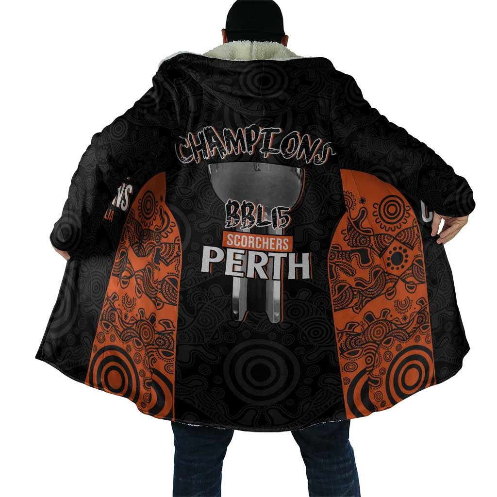 Cricket Australia Perth Champions 2026 Cloak Black Aboriginal Dot Art