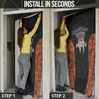Cricket Australia Perth Champions 2026 Door Cover Black Aboriginal Dot Art