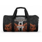 Cricket Australia Perth Champions 2026 Duffle Bag Black Aboriginal Dot Art