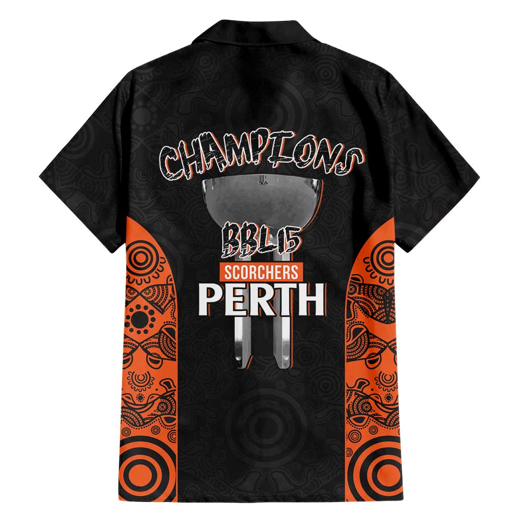 Cricket Australia Perth Champions 2026 Family Matching Summer Maxi Dress and Hawaiian Shirt Black Aboriginal Dot Art