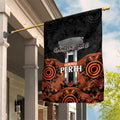 Cricket Australia Perth Champions 2026 Garden Flag Black Aboriginal Dot Art
