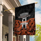 Cricket Australia Perth Champions 2026 Garden Flag Black Aboriginal Dot Art