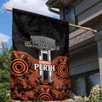 Cricket Australia Perth Champions 2026 Garden Flag Black Aboriginal Dot Art