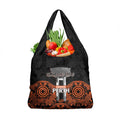 Cricket Australia Perth Champions 2026 Grocery Bag Black Aboriginal Dot Art