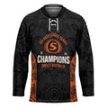 Cricket Australia Perth Champions 2026 Hockey Jersey Black Aboriginal Dot Art