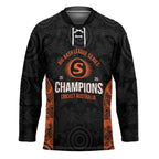 Cricket Australia Perth Champions 2026 Hockey Jersey Black Aboriginal Dot Art