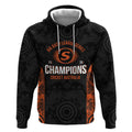 Cricket Australia Perth Champions 2026 Hoodie Black Aboriginal Dot Art