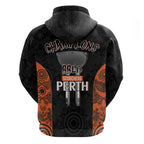 Cricket Australia Perth Champions 2026 Hoodie Black Aboriginal Dot Art