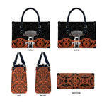 Cricket Australia Perth Champions 2026 Leather Bag Black Aboriginal Dot Art