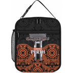 Cricket Australia Perth Champions 2026 Lunch Bag Black Aboriginal Dot Art