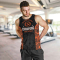 Cricket Australia Perth Champions 2026 Men Tank Top Black Aboriginal Dot Art