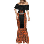 Cricket Australia Perth Champions 2026 Mermaid Dress Black Aboriginal Dot Art