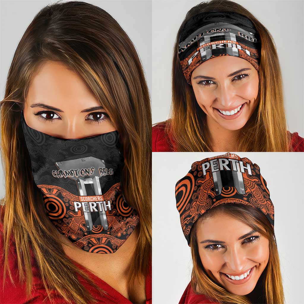 Cricket Australia Perth Champions 2026 Neck Gaiter Black Aboriginal Dot Art