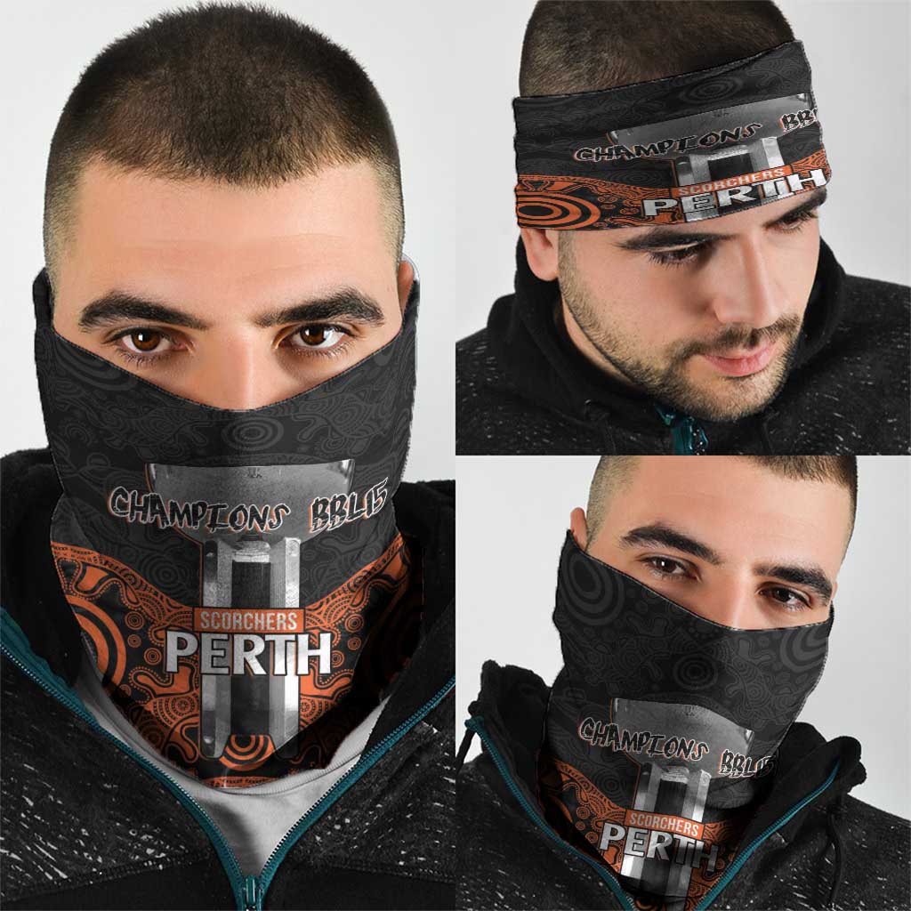 Cricket Australia Perth Champions 2026 Neck Gaiter Black Aboriginal Dot Art