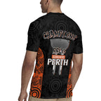 Cricket Australia Perth Champions 2026 Rugby Jersey Black Aboriginal Dot Art