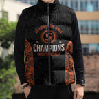 Cricket Australia Perth Champions 2026 Sleeveless Puffer Jacket Black Aboriginal Dot Art