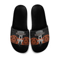 Cricket Australia Perth Champions 2026 Slide Sandals Black Aboriginal Dot Art