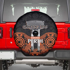 Cricket Australia Perth Champions 2026 Spare Tire Cover Black Aboriginal Dot Art