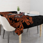 Cricket Australia Perth Champions 2026 Tablecloth Black Aboriginal Dot Art