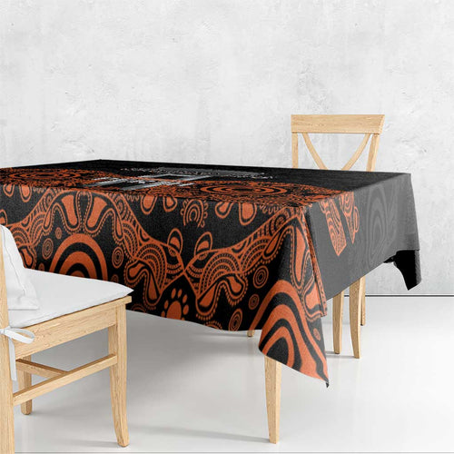Cricket Australia Perth Champions 2026 Tablecloth Black Aboriginal Dot Art