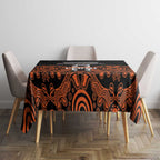 Cricket Australia Perth Champions 2026 Tablecloth Black Aboriginal Dot Art