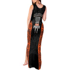 Cricket Australia Perth Champions 2026 Tank Maxi Dress Black Aboriginal Dot Art