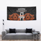 Cricket Australia Perth Champions 2026 Tapestry Black Aboriginal Dot Art