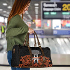 Cricket Australia Perth Champions 2026 Travel Bag Black Aboriginal Dot Art