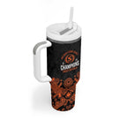 Cricket Australia Perth Champions 2026 Tumbler With Handle Black Aboriginal Dot Art