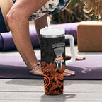 Cricket Australia Perth Champions 2026 Tumbler With Handle Black Aboriginal Dot Art