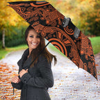 Cricket Australia Perth Champions 2026 Umbrella Black Aboriginal Dot Art