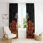 Cricket Australia Perth Champions 2026 Window Curtain Black Aboriginal Dot Art