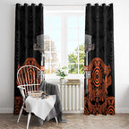 Cricket Australia Perth Champions 2026 Window Curtain Black Aboriginal Dot Art