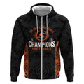 Cricket Australia Perth Champions 2026 Zip Hoodie Black Aboriginal Dot Art