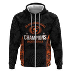 Cricket Australia Perth Champions 2026 Zip Hoodie Black Aboriginal Dot Art