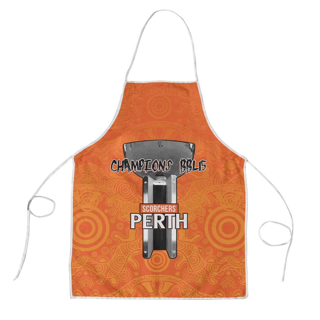 Cricket Australia Perth Champions 2026 Apron Gold Aboriginal Dot Art