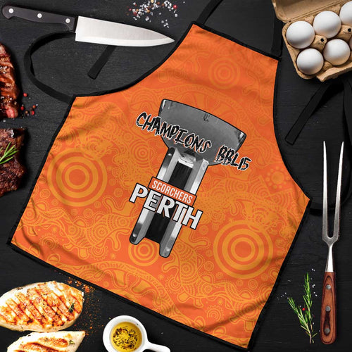 Cricket Australia Perth Champions 2026 Apron Gold Aboriginal Dot Art