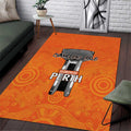 Cricket Australia Perth Champions 2026 Area Rug Gold Aboriginal Dot Art
