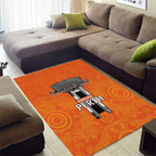 Cricket Australia Perth Champions 2026 Area Rug Gold Aboriginal Dot Art