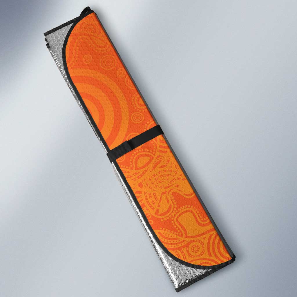 Cricket Australia Perth Champions 2026 Auto Sun Shade Gold Aboriginal Dot Art