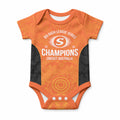 Cricket Australia Perth Champions 2026 Baby Onesie Gold Aboriginal Dot Art